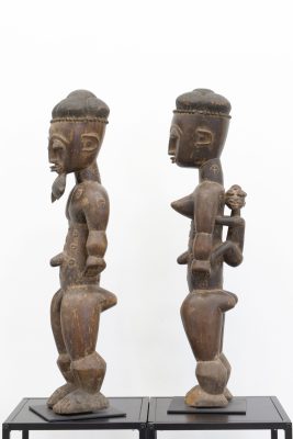 Bambara - Female figur with child & male figure