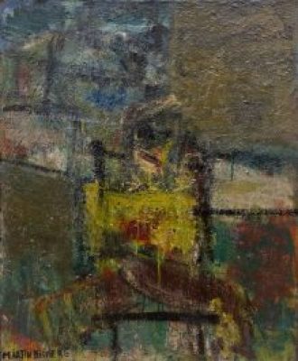 Martin Bissière – Personnage devant une fenêtre