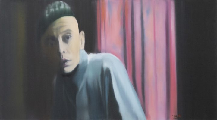 He Wenjue, Watch Movie - Alive, Öl auf Leinwand, 2007, 90 x 160 cm