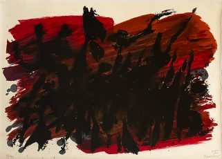 Alfred Manessier - La cohorte [sheet VI of "Suite des Paques"]