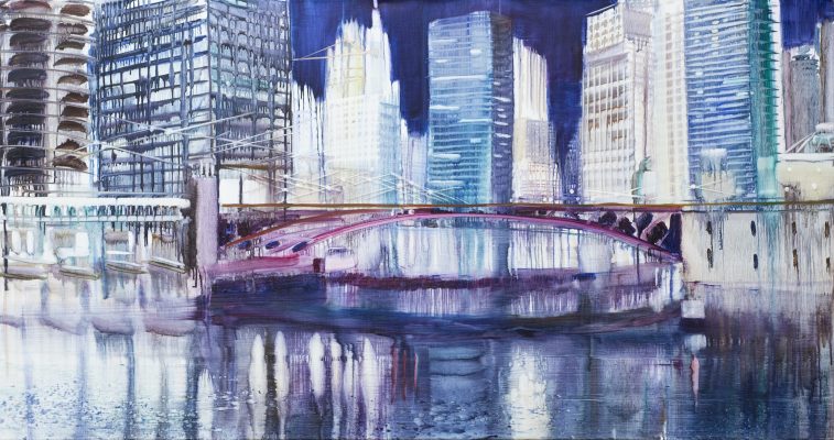 Meyer, Matthias, Chicago [88-2006], Öl auf Leinwand, 2006, 100 x 200 cm