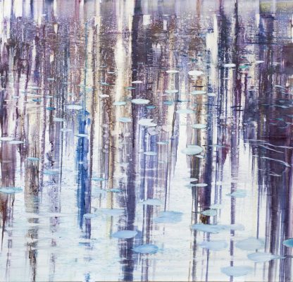 Meyer, Matthias, Seerosen [o.N.], Öl auf Leinwand, 2006, 200 x 210 cm