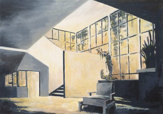 Ottersbach, Heribert, Der unentwegte Wunsch nach der Moderne, Acryl auf Leinwand, 2002, 120 x 170 cm