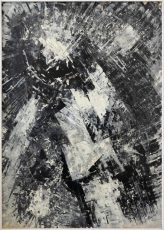 Fred Thieler - W.5.57 (schwarz - weiß - Farben - Kreise - Splittern)