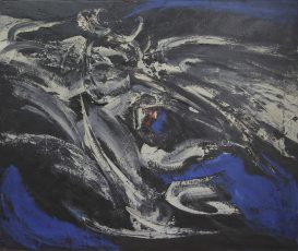 Anton Rooskens - Composition 19 (Komposition auf Blau)
