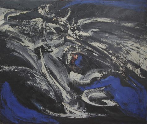 Anton Rooskens – Composition 19 (Komposition auf Blau) Anton Rooskens - Composition 19 (Komposition auf Blau)